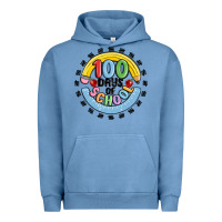 Pigment Pebble Blue 100 days of school Urban Hoodie - MaliasSmallBusiness