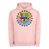 Pigment Salmon 100 days of school Urban Hoodie - MaliasSmallBusiness