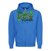 True Royal st. patrick's day one lucky mama Zipper Hoodie - RanaPortraitStore