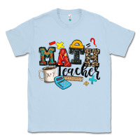 Dusty Blue math teacher Classic Tee - Zillion Design Studio