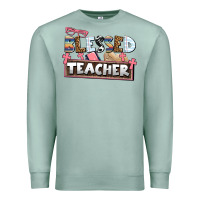 Seafoam blessed teacher Premium Sweatshirt - AdoDesignShop