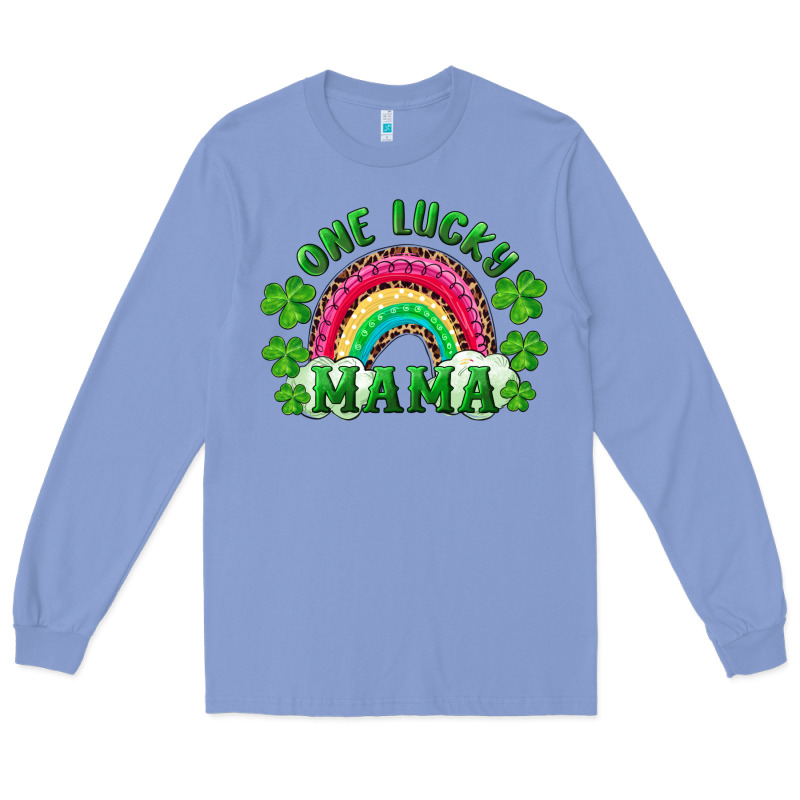 St Patricks Day One Lucky Mama Long Sleeve Tee by RanaPortraitStore | Teevron