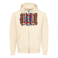 Sandshell football brushstroke Zipper Hoodie - Zillion Design Studio