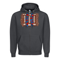 Smoke football brushstroke Zipper Hoodie - Zillion Design Studio
