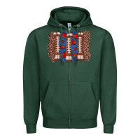 Sports Green football brushstroke Zipper Hoodie - Zillion Design Studio
