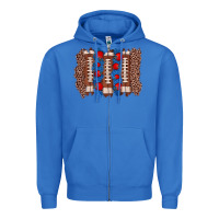 True Royal football brushstroke Zipper Hoodie - Zillion Design Studio