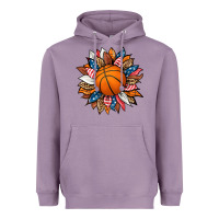 Lavender basketball sunflower Heavyweight Hoodie - HRA Design Shop
