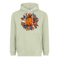 Matcha basketball sunflower Heavyweight Hoodie - HRA Design Shop