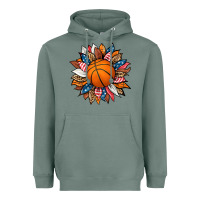 Sage basketball sunflower Heavyweight Hoodie - HRA Design Shop