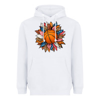 White basketball sunflower Heavyweight Hoodie - HRA Design Shop