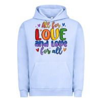 Pigment Grape Ice all for love and love for all Urban Hoodie - MaliasSmallBusiness