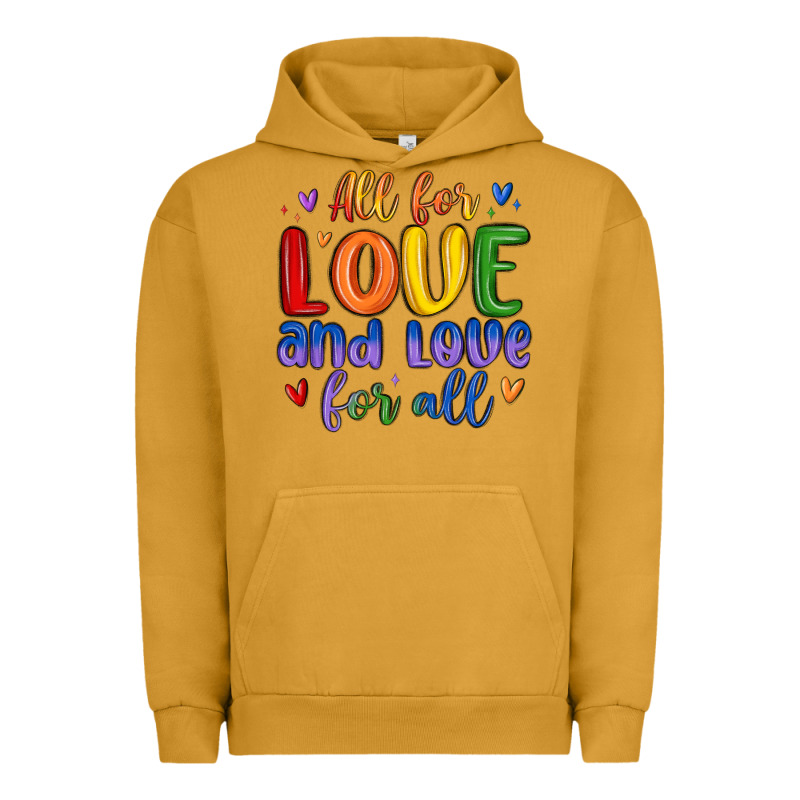 All For Love And Love For All Urban Hoodie by MaliasSmallBusiness | Teevron