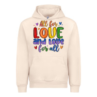 Sandshell all for love and love for all Urban Hoodie - MaliasSmallBusiness