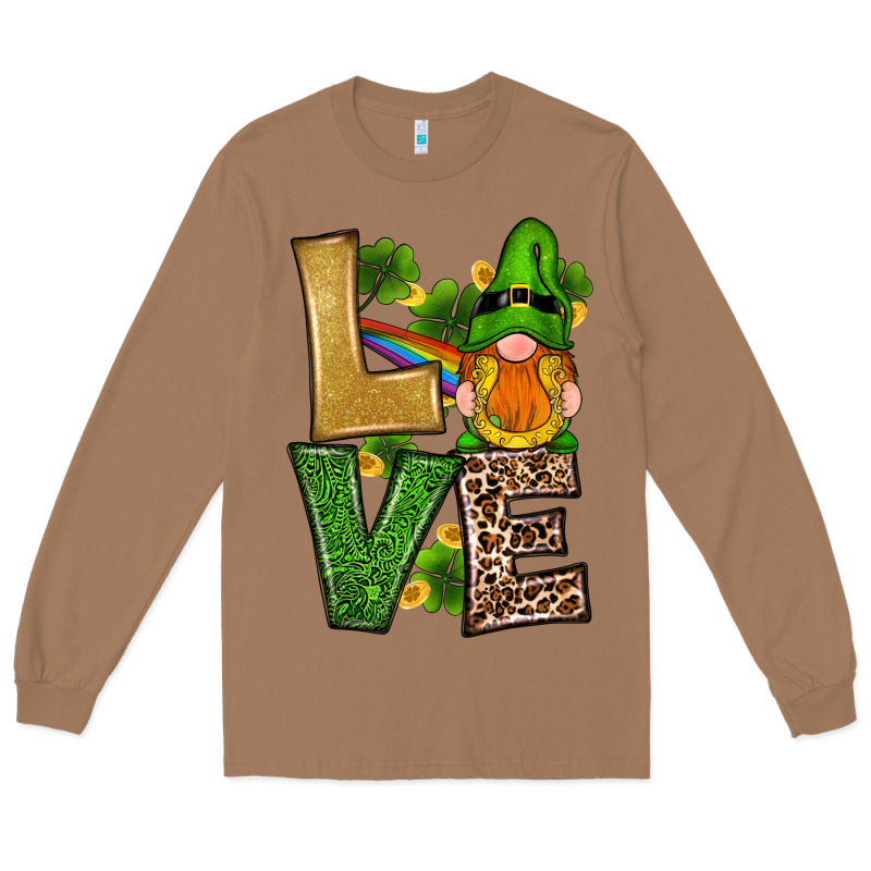 St Patricks Day Gnomes Shamrock Love Long Sleeve Tee by RanaPortraitStore | Teevron