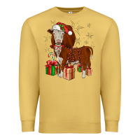 Antique Gold christmas hereford Premium Sweatshirt - JahusDesignShop