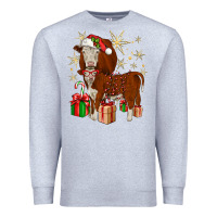 Heather Grey christmas hereford Premium Sweatshirt - JahusDesignShop