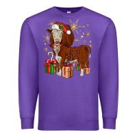 Purple christmas hereford Premium Sweatshirt - JahusDesignShop