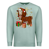 Seafoam christmas hereford Premium Sweatshirt - JahusDesignShop