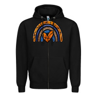 Black basketball rainbow Zipper Hoodie - Zillion Design Studio