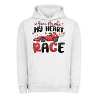 Pigment Lunar Rock you make my heart race valentine's day Urban Hoodie - MaliasSmallBusiness