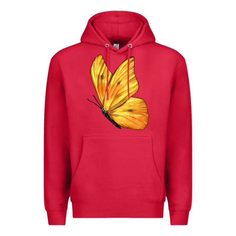 Flying Cloudless Sulphur Butterfly Premium Hoodie by LillyAllenDesigns | Teevron