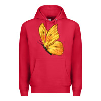 Cardinal Flying Cloudless Sulphur Butterfly Premium Hoodie - LillyAllenDesigns
