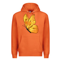 Carrot Flying Cloudless Sulphur Butterfly Premium Hoodie - LillyAllenDesigns