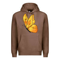 Chestnut Flying Cloudless Sulphur Butterfly Premium Hoodie - LillyAllenDesigns