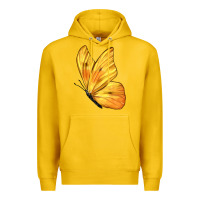 Lemon Flying Cloudless Sulphur Butterfly Premium Hoodie - LillyAllenDesigns