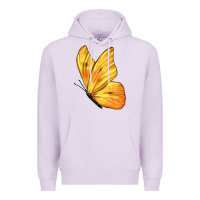 Lilac Flying Cloudless Sulphur Butterfly Premium Hoodie - LillyAllenDesigns