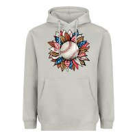 Moon Dust baseball sunflower Heavyweight Hoodie - HRA Design Shop