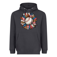 Smoke baseball sunflower Heavyweight Hoodie - HRA Design Shop