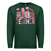 Sports Green sped teacher Premium Sweatshirt - AdoDesignShop