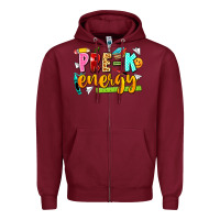 Burgundy pre k energy Zipper Hoodie - texasbilliewilder