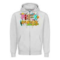 Dove Grey pre k energy Zipper Hoodie - texasbilliewilder