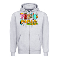 Heather Grey pre k energy Zipper Hoodie - texasbilliewilder