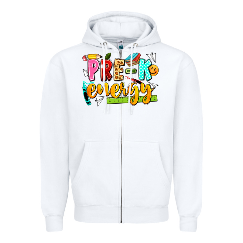 Pre K Energy Zipper Hoodie by texasbilliewilder | Teevron