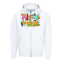 White pre k energy Zipper Hoodie - texasbilliewilder