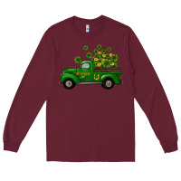 Burgundy st patricks truck shamrock horseshoe gold Long Sleeve Tee - RanaPortraitStore