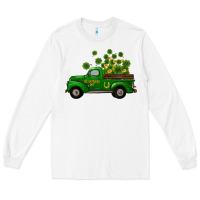 White st patricks truck shamrock horseshoe gold Long Sleeve Tee - RanaPortraitStore
