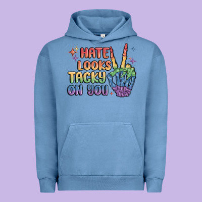 Hate Looks Tacky On You Pride Urban Hoodie Designed By Maliassmallbusiness