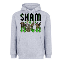 Heather Grey St. Patrick's shamrock Heavyweight Hoodie - OliviaCreatesArt