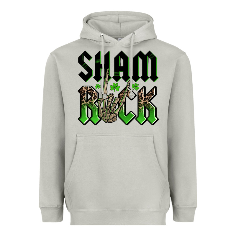 St. Patrick's Shamrock Heavyweight Hoodie by OliviaCreatesArt | Teevron