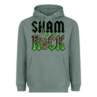 Sage St. Patrick's shamrock Heavyweight Hoodie - OliviaCreatesArt