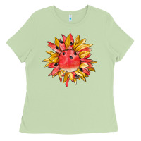 Matcha watermelon sunflower Ladies Tee - BarkalooDesign