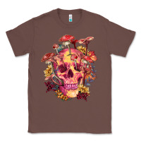 Chestnut Floral skeleton with mushrooms Classic Tee - RanaPortraitStore
