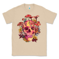 Mushroom Floral skeleton with mushrooms Classic Tee - RanaPortraitStore