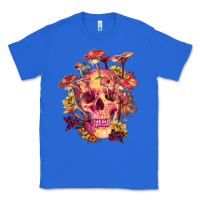True Royal Floral skeleton with mushrooms Classic Tee - RanaPortraitStore