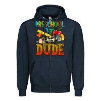 Navy preschool dude Zipper Hoodie - texasbilliewilder
