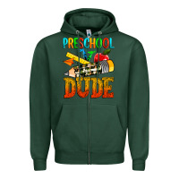 Sports Green preschool dude Zipper Hoodie - texasbilliewilder